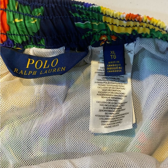 POLO Ralph Lauren Caribbean Floral Print Traveler Swim Short - Picture 6 of 10